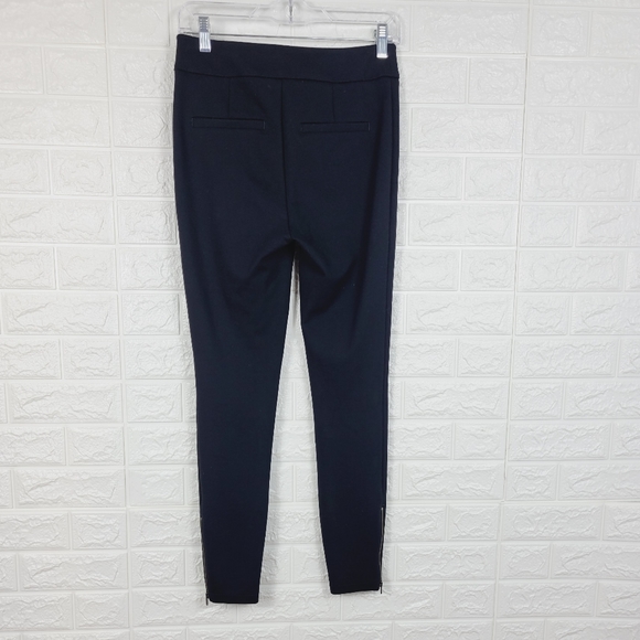ANTHROPOLOGIE The Essential Slim Pants Ankle Zip | Black - Picture 5 of 13